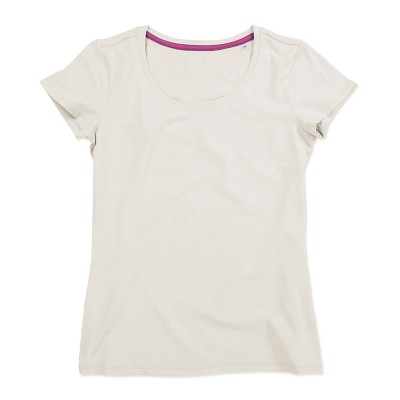 T-Shirt Megan Crew Neck colore cream white taglia S