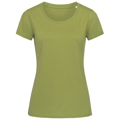 T-Shirt Janet Organic Crew Neck colore earth green taglia S