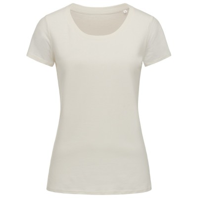 T-Shirt Janet Organic Crew Neck colore winter white taglia S