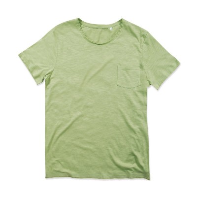 T-Shirt Shawn Oversized Slub Crew Neck colore powder green taglia S