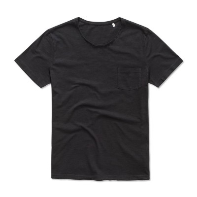 T-Shirt Shawn Oversized Slub Crew Neck colore black opal taglia S