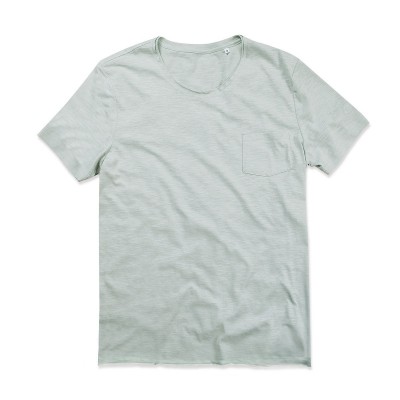 T-Shirt Shawn Oversized Slub Crew Neck colore powder grey taglia S