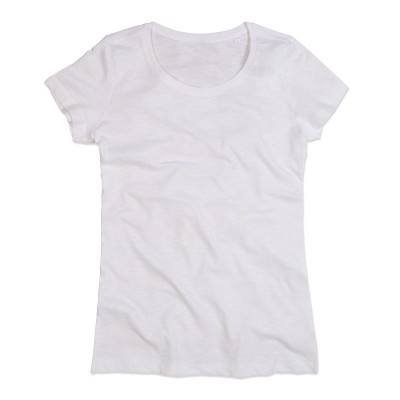 T-Shirt Sharon Slub Crew Neck colore white taglia S