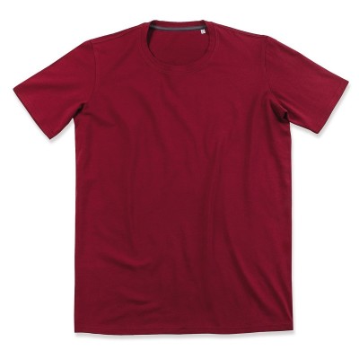 T-Shirt Clive Crew Neck colore bordeaux taglia S