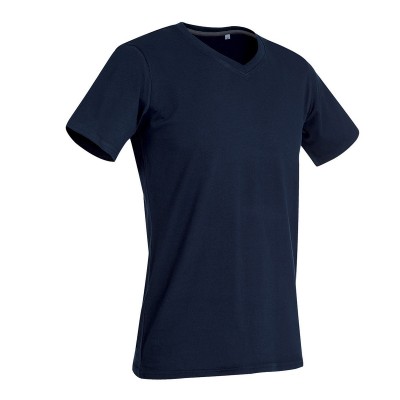 T-Shirt Clive V-Neck colore marina blue taglia S