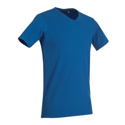 T-Shirt Clive V-Neck colore king blue taglia S
