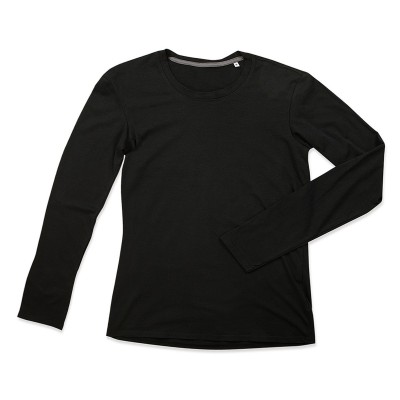 T-Shirt Clive Long Sleeve colore black opal taglia S