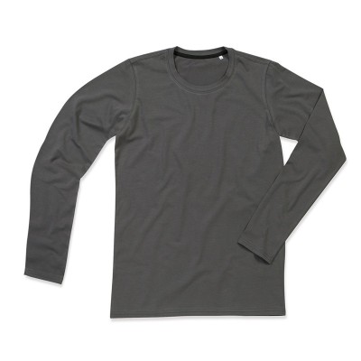 T-Shirt Clive Long Sleeve colore slate grey taglia S
