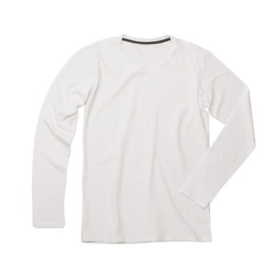 T-Shirt Clive Long Sleeve colore white taglia S