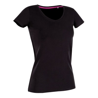 T-Shirt Claire V-Neck colore black opal taglia S
