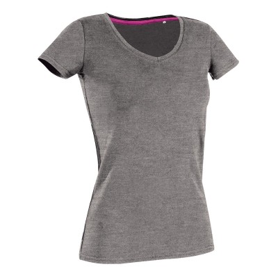 T-Shirt Claire V-Neck colore grey heather taglia S