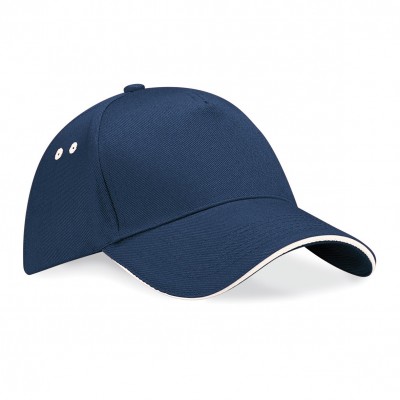 Cappelli Ultimate 5 Panel Cap - Sandwich Peak colore french navy/putty taglia UNICA