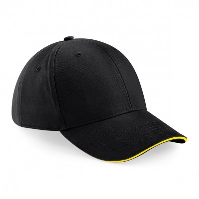 Cappelli Athleisure 6 Panel Cap colore black/yellow taglia UNICA