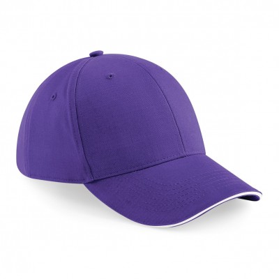 Cappelli Athleisure 6 Panel Cap colore purple/white taglia UNICA
