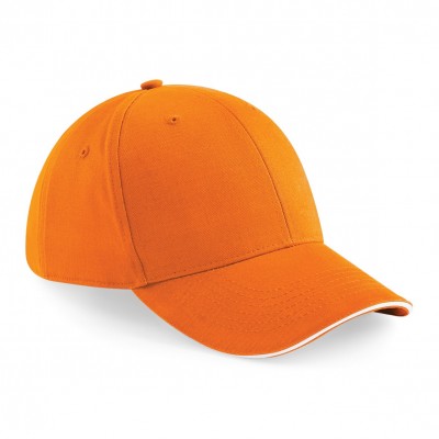 Cappelli Athleisure 6 Panel Cap colore orange/white taglia UNICA