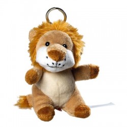 Gadget plush lion with keychain