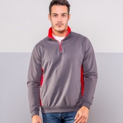 Felpe Contrast half zip sweat