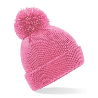 Cappelli Junior Reflective Bobble Beanie colore true pink taglia UNICA