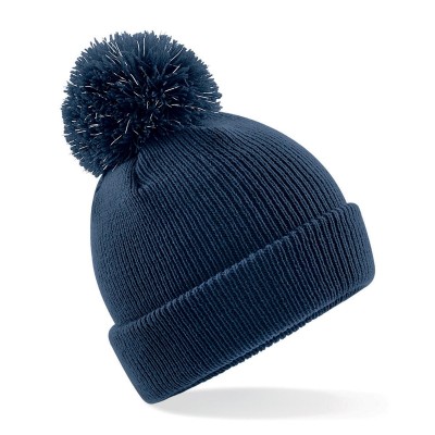Cappelli Junior Reflective Bobble Beanie colore french Navy taglia UNICA