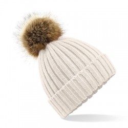 Cappelli Fur Pom Pom Chunky Beanie 2