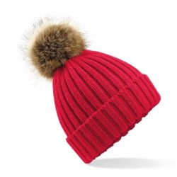Cappelli Fur Pom Pom Chunky Beanie 2