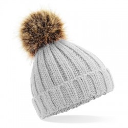 Cappelli Infant Fur Pom Pom Chunky Beanie 2