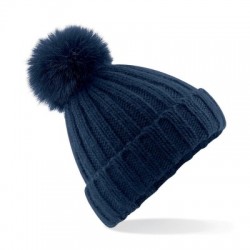 Cappelli Verbier Fur Pom Pom Chunky Beanie 2