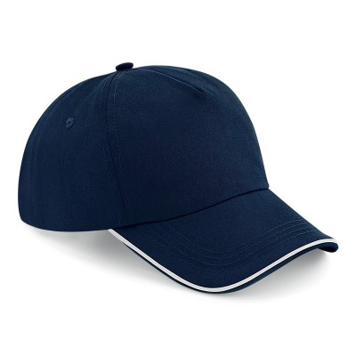 Cappelli Aut. 5 Panel Cap - Piped Peak colore french navy/white taglia UNICA