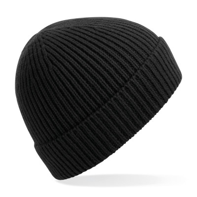 Cappelli Engineered Knit Ribbed Beanie colore black taglia UNICA