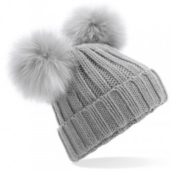 Cappelli Faux Fur Double Pop Pom Beanie 2
