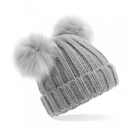 Cappelli Junior Faux Fur Double Pom Pom Beanie 2