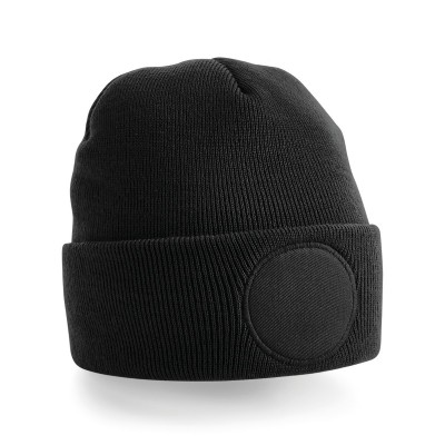 Cappelli Circular Patch Beanie colore black taglia UNICA