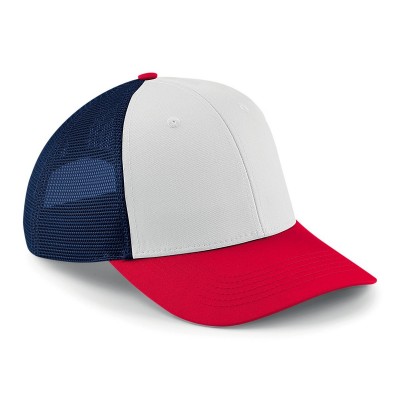 Cappelli 6 Panel Snapback Trucker colore french navy/classic red/white taglia UNICA