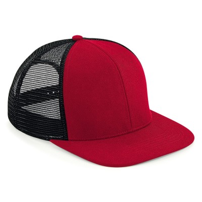Cappelli Original Flat Peak 6 Pan. Trucker colore classic red/black taglia UNICA