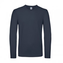T-Shirt B&C #E150 LSL colore navy taglia S
