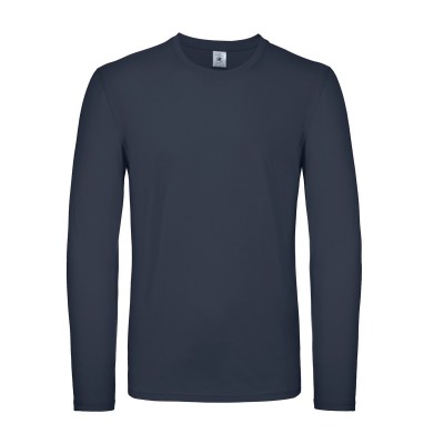 T-Shirt B&C #E150 LSL colore navy taglia XL