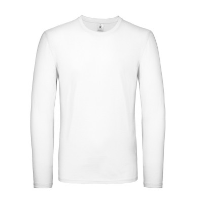 T-Shirt B&C #E150 LSL colore white taglia S