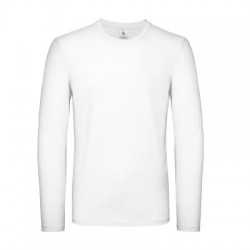 T-Shirt B&C #E150 LSL colore white taglia S