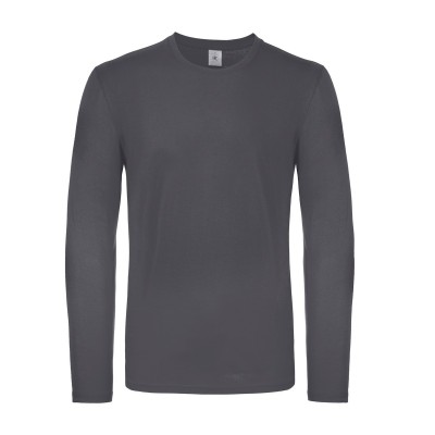 T-Shirt B&C #E150 LSL colore dark grey taglia L