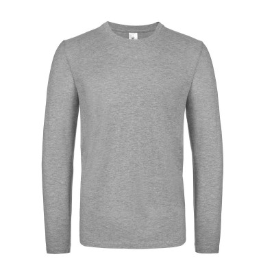 T-Shirt B&C #E190 LSL colore sport grey taglia S