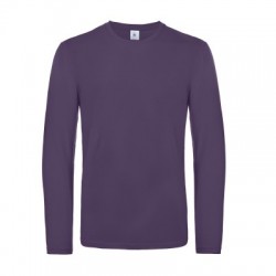 T-Shirt B&C #E190 LSL colore urban purple taglia S