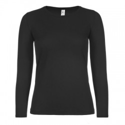 T-Shirt B&C #E150 LSL /women colore black taglia L