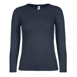 T-Shirt B&C #E150 LSL /women colore navy taglia XS