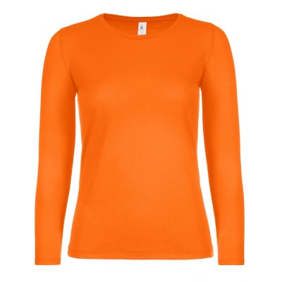 T-Shirt B&C #E150 LSL /women colore orange taglia L