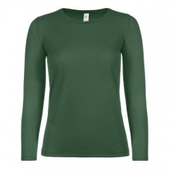 T-Shirt B&C #E150 LSL /women colore bottle green taglia S
