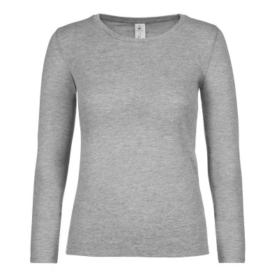 T-Shirt B&C #E150 LSL /women colore sport grey taglia S