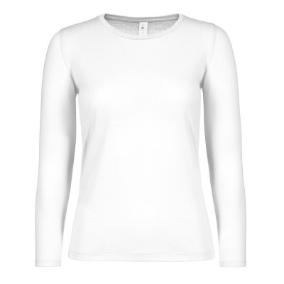 T-Shirt B&C #E190 LSL /women colore white taglia M