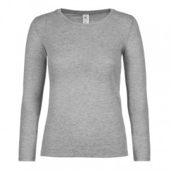 T-Shirt B&C #E190 LSL /women colore sport grey taglia S