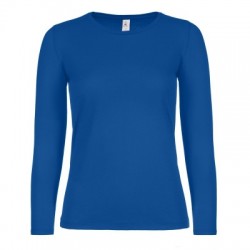 T-Shirt B&C #E190 LSL /women colore royal blue taglia S