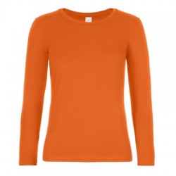 T-Shirt B&C #E190 LSL /women colore urban orange taglia XL